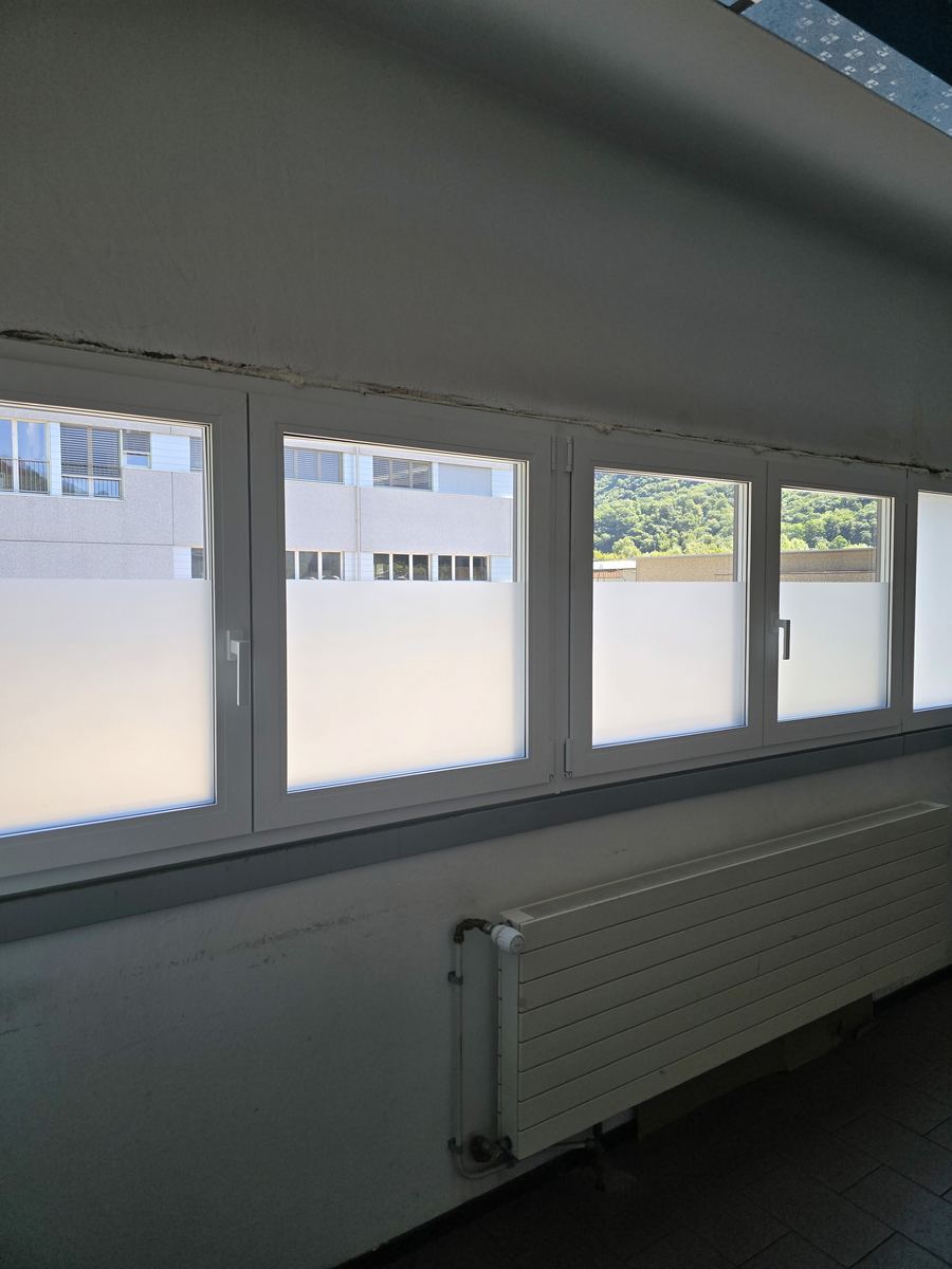 Lavoro di Pellicole opache e satinate per la privacy in Ticino realizzato da VAM Deco in Ticino (foto 12)