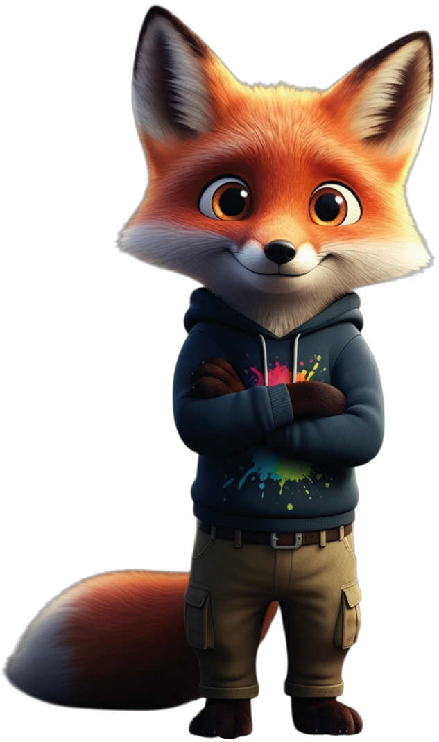 Das Fuchs-Maskottchen von VAM Deco